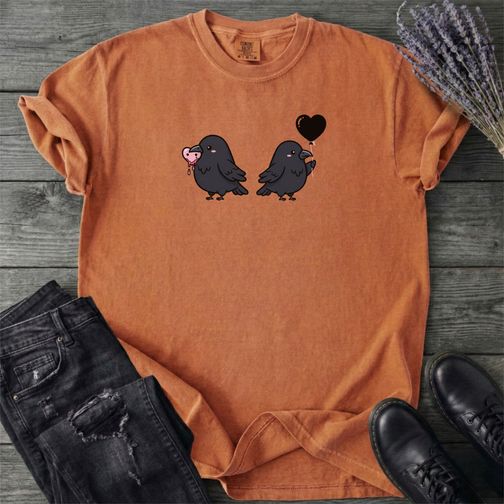 Cute Crow Valentine T-Shirt