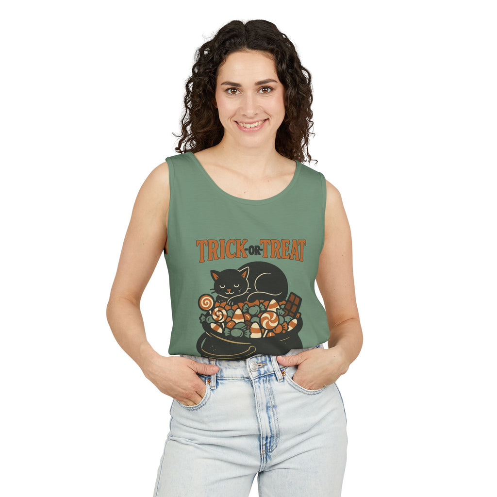Trick Or Treat Candy Cauldron Tank Top