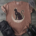 Celestial Cat Silhouette T-Shirt