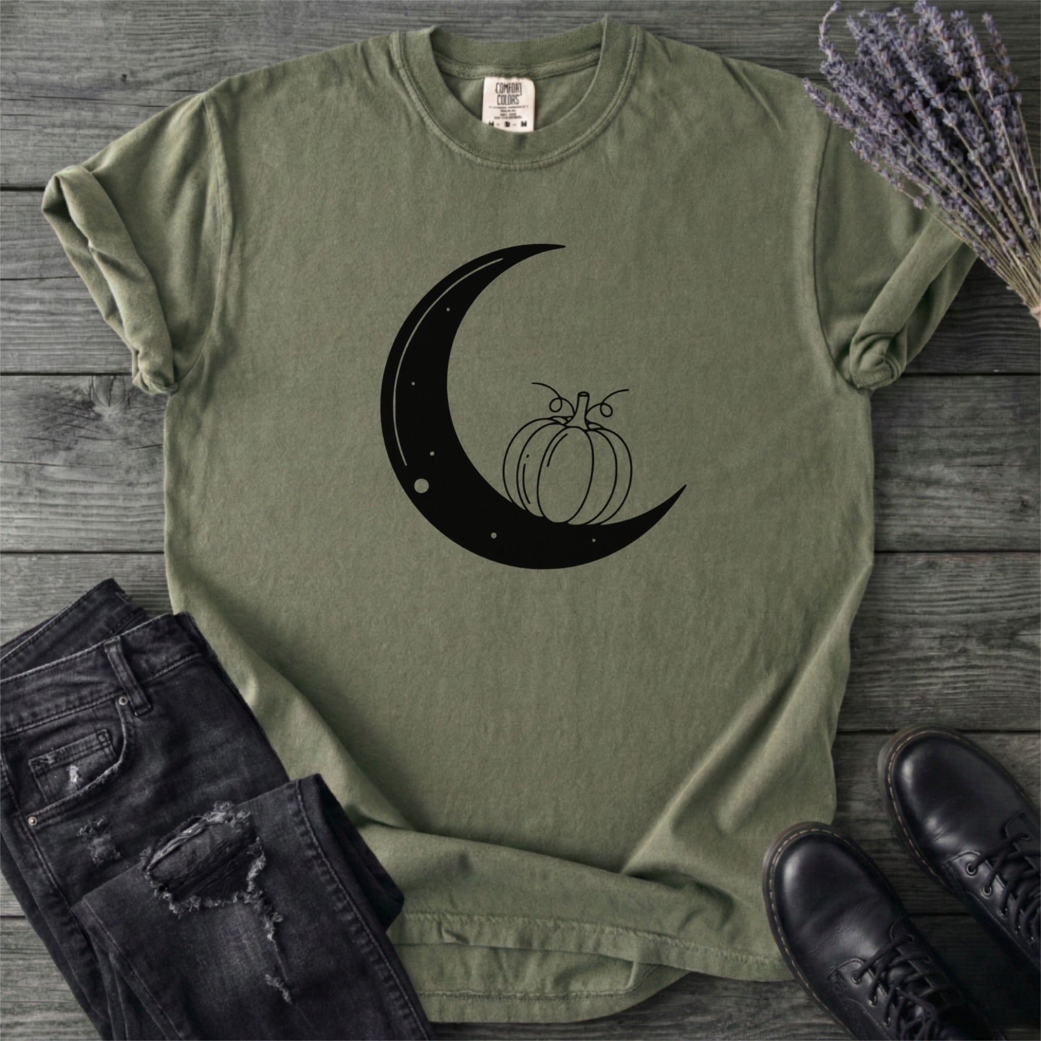 Moon And Pumpkin T-Shirt