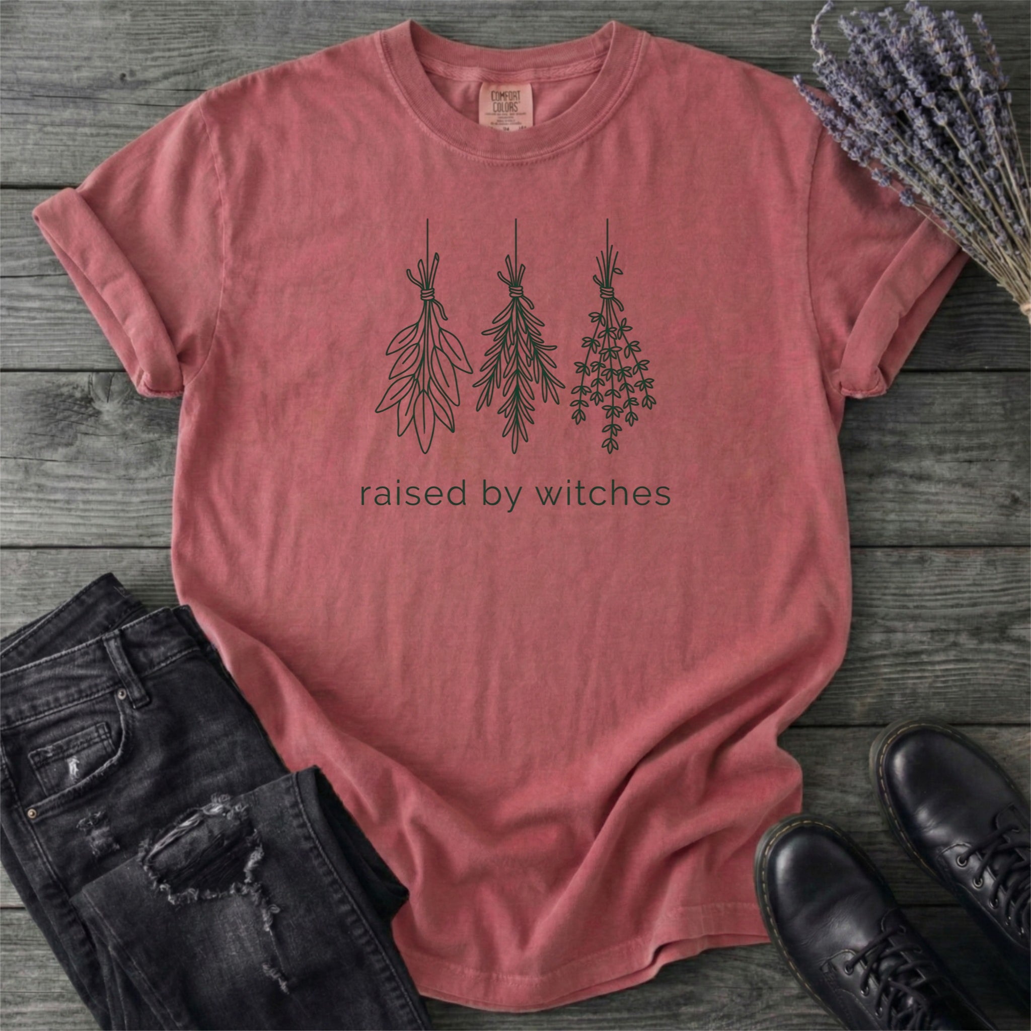 Raised By Witches Minimal T-Shirt