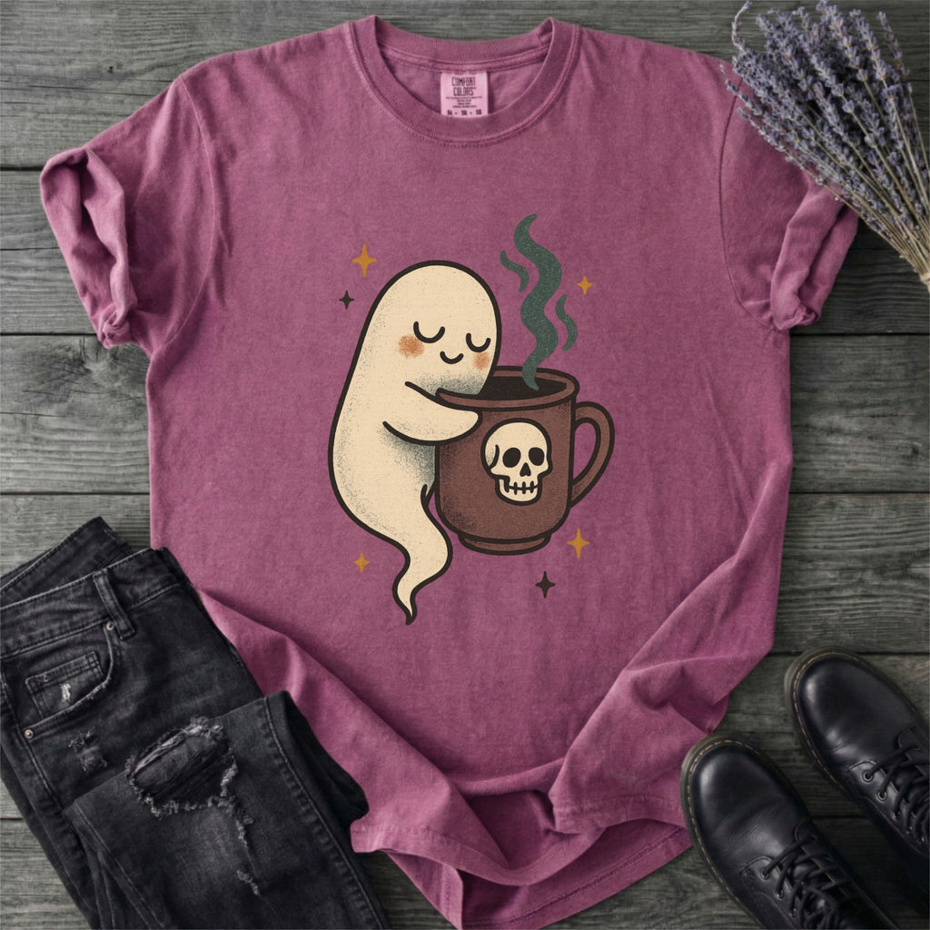 Ghost Coffee Hug T-Shirt