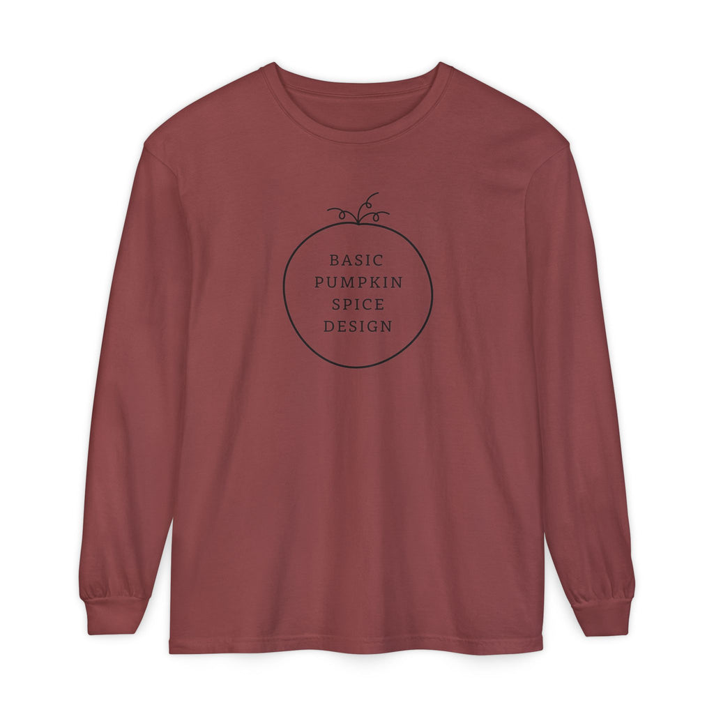 Basic Pumpkin Spice Design Long Sleeve T-Shirt