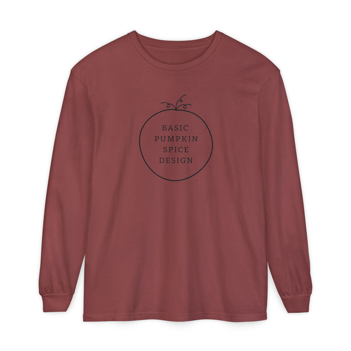 Basic Pumpkin Spice Design Long Sleeve T-Shirt