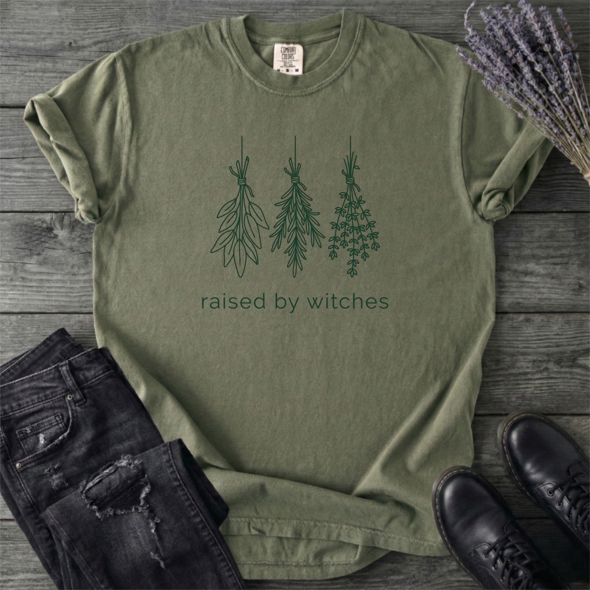 Raised By Witches Minimal T-Shirt