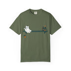 Ghost Cat Knocking Off T-Shirt
