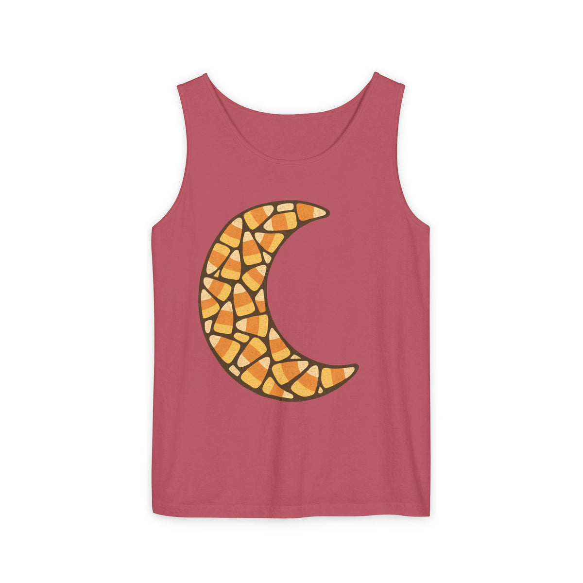 Candy Corn Crescent Moon Tank Top