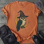 Crescent Moon Witch Owl T-Shirt