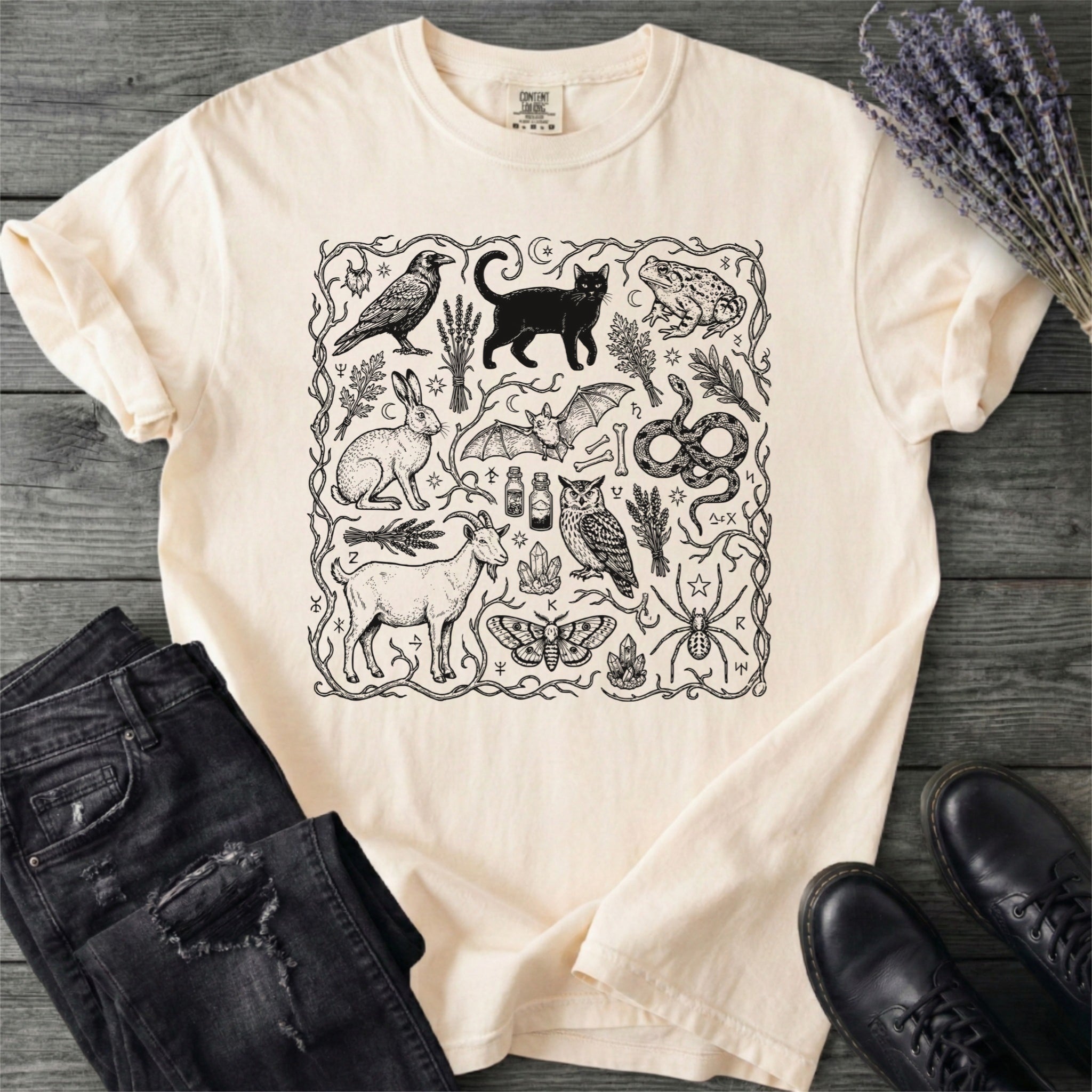 Witchy Familiars Field Guide T-Shirt