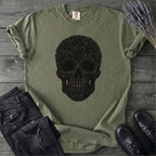Black Rose Skull T-Shirt