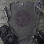 Linocut Mushroom Circle T-Shirt