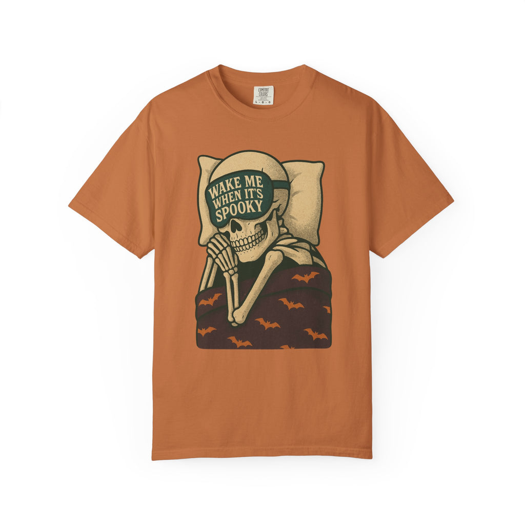Sleeping Skeleton Wake Me When It's Spooky T-Shirt