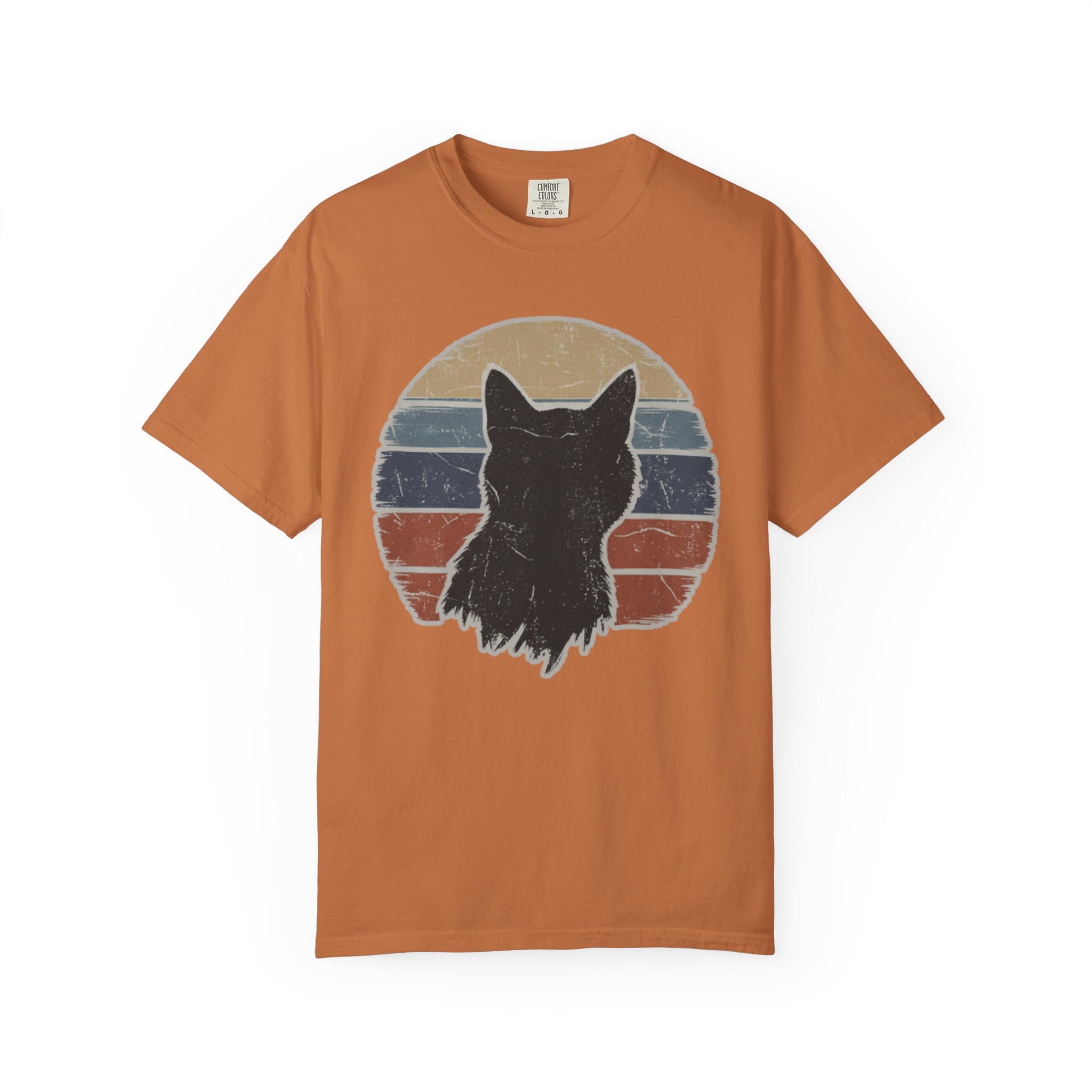 Black Cat Sunset T-Shirt