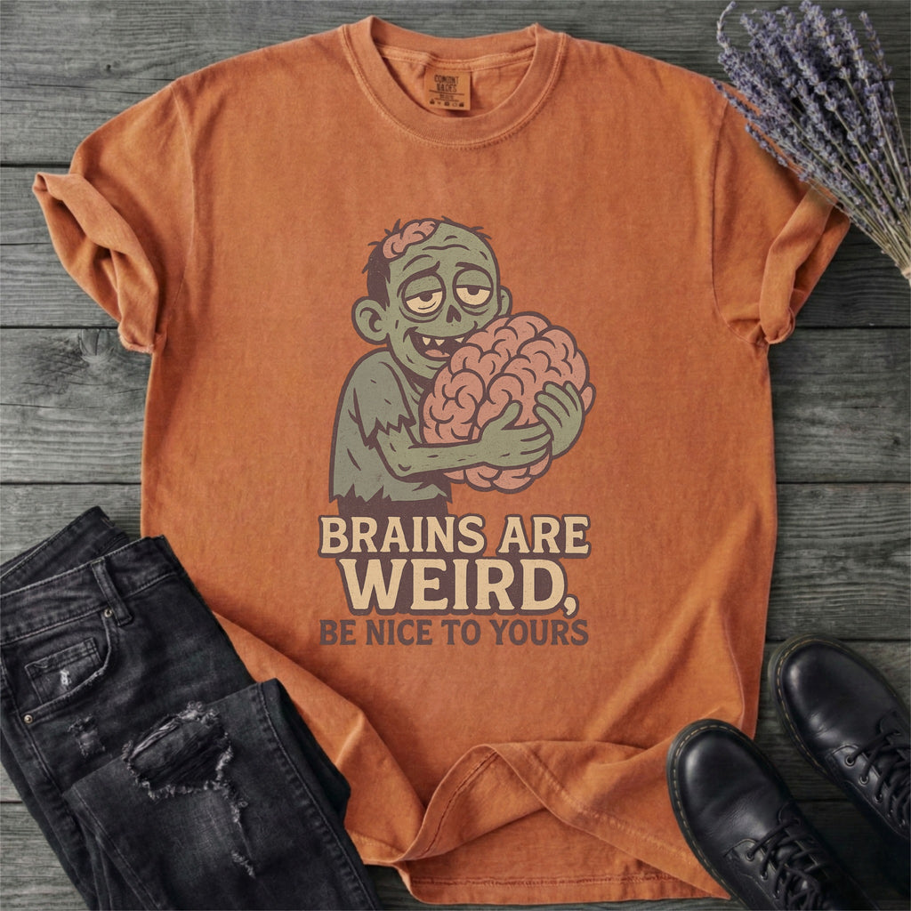 Brains Are Weird Zombie T-Shirt