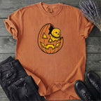 Jack-O-Lantern Egg Punk Chick T-Shirt