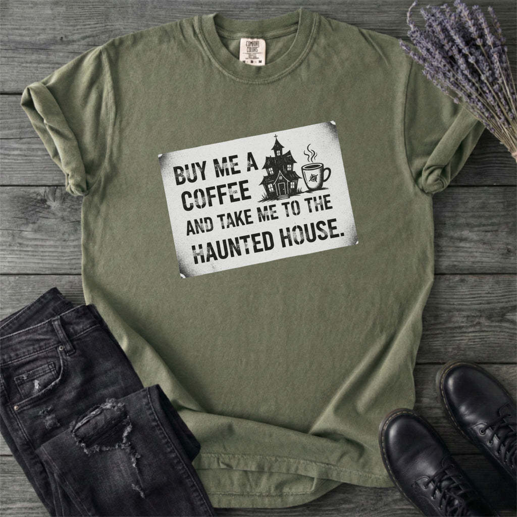 Coffee & Haunted House T-Shirt