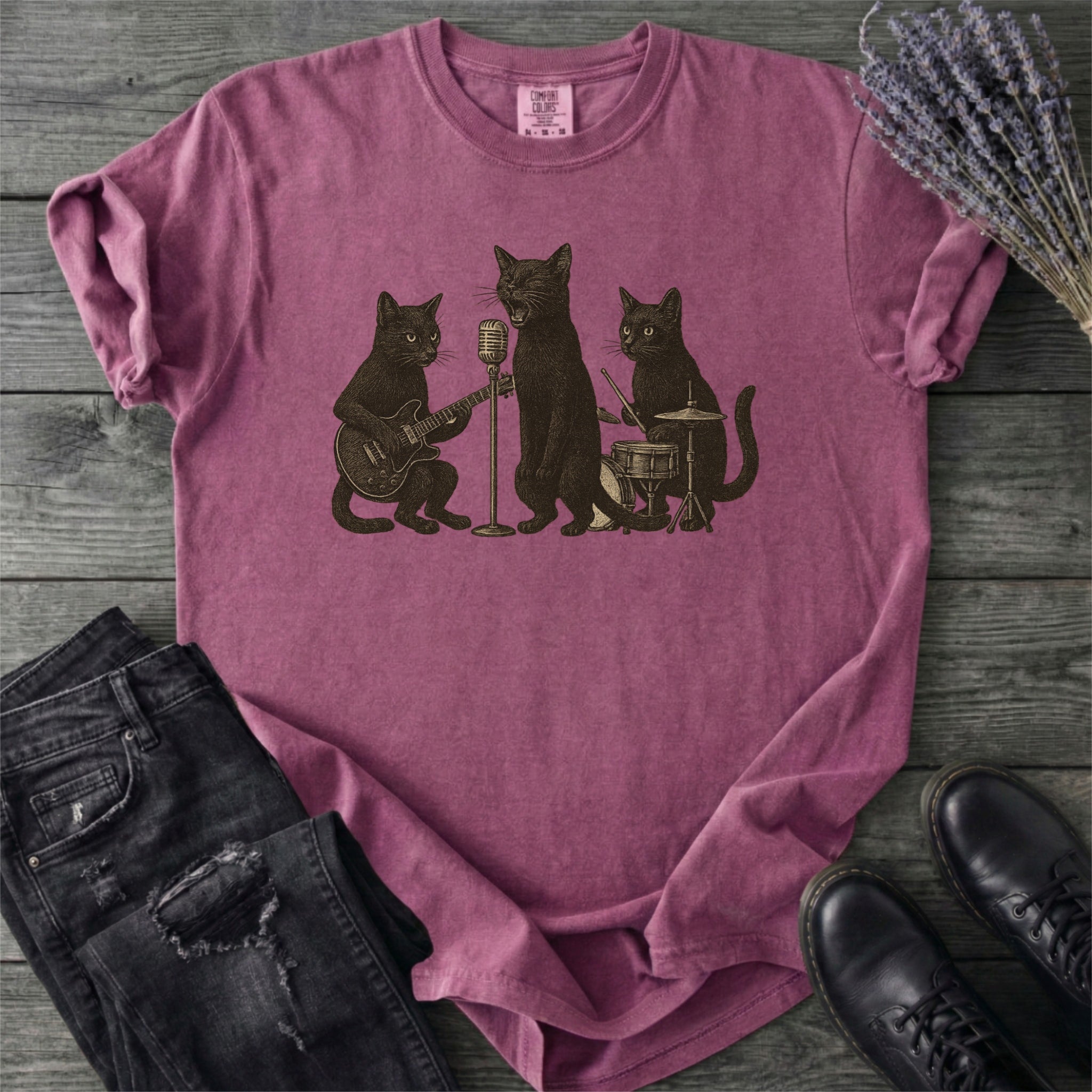 Cat Band T-Shirt
