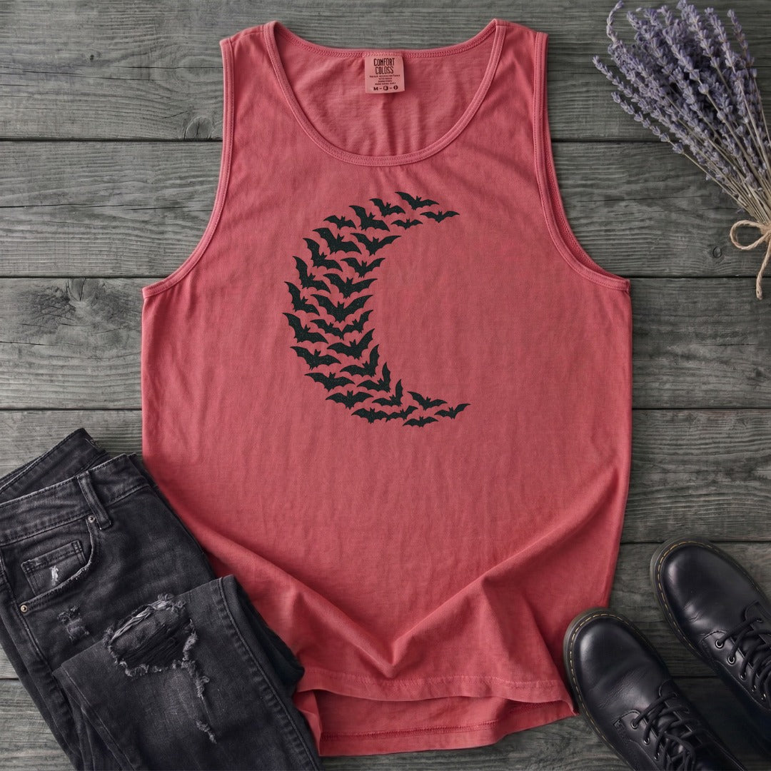 Bat Crescent Moon Tank Top