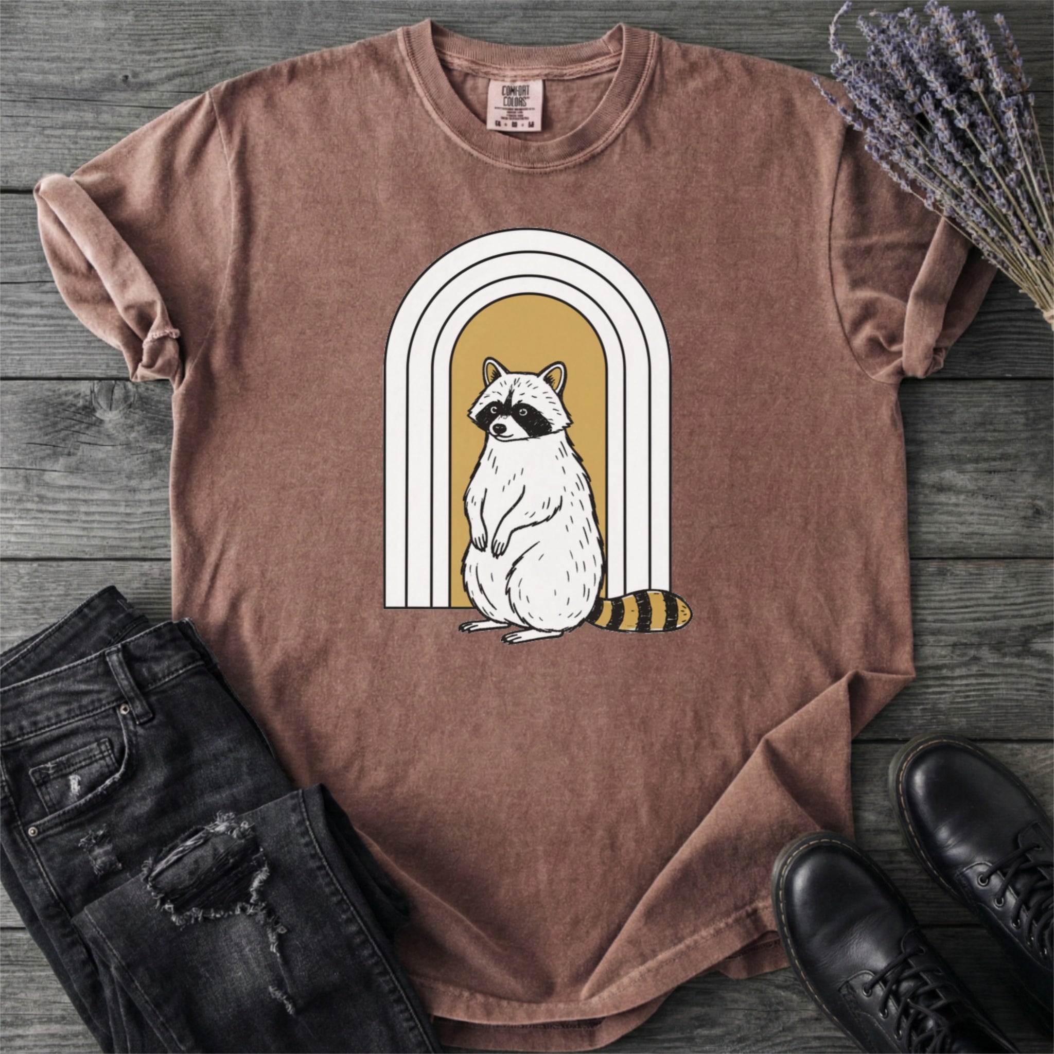 Raccoon Rainbow T-Shirt