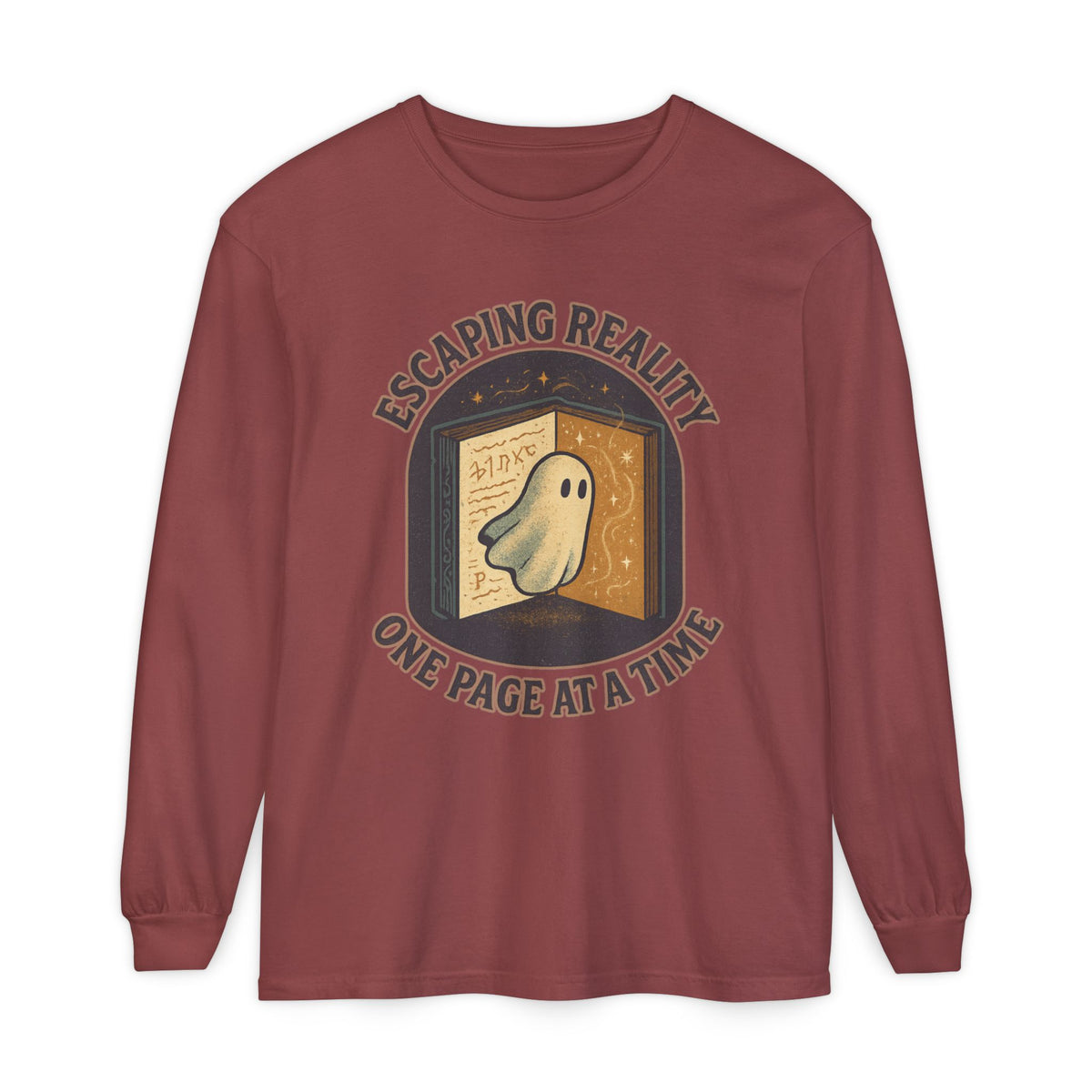 Escaping Reality One Page At A Time Long Sleeve T-Shirt