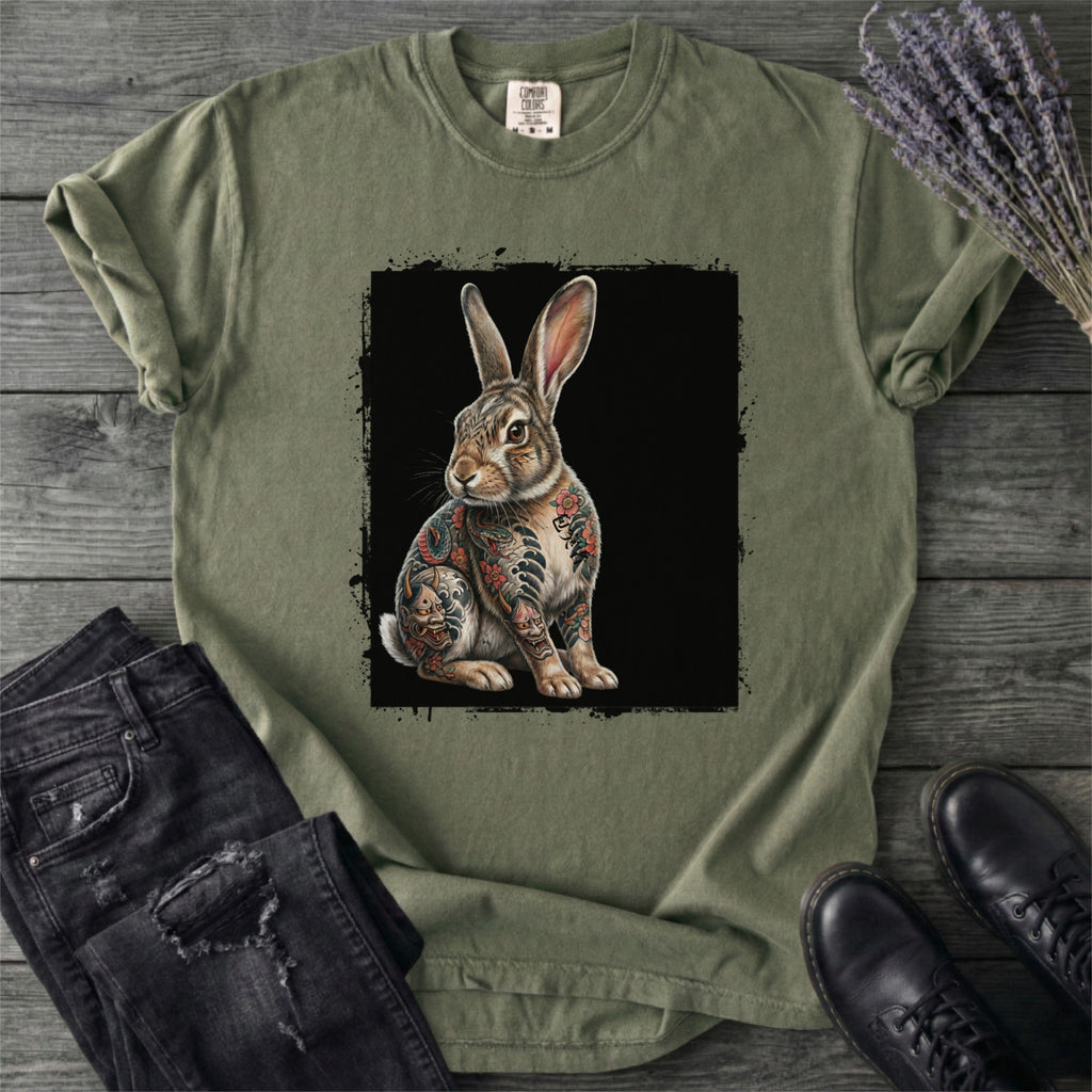 Grunge Tattoo Rabbit T-Shirt