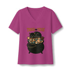 Trick Or Treat Candy Cauldron V-Neck T-Shirt