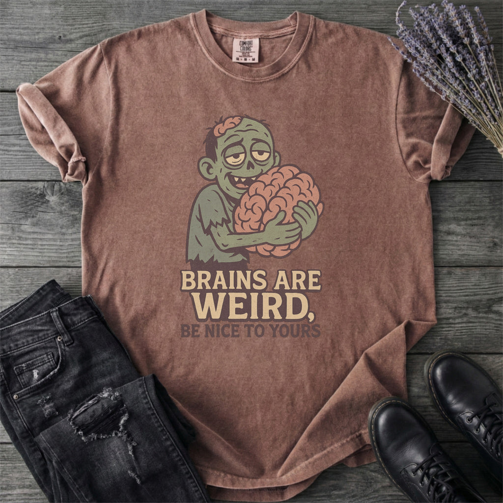 Brains Are Weird Zombie T-Shirt
