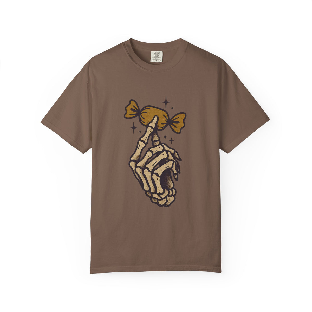 Skeleton Hand Holding Candy T-Shirt
