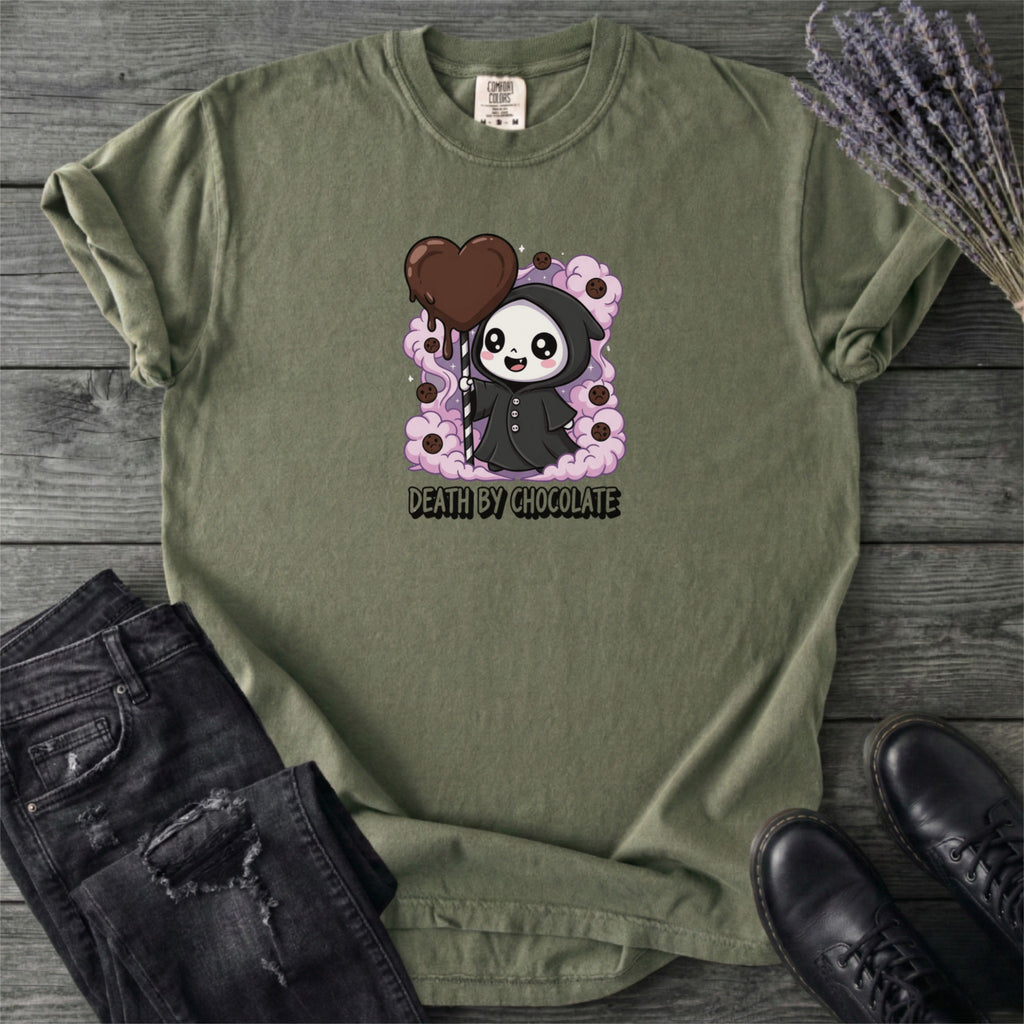 Grim Reaper Death By Chocolate T-Shirt