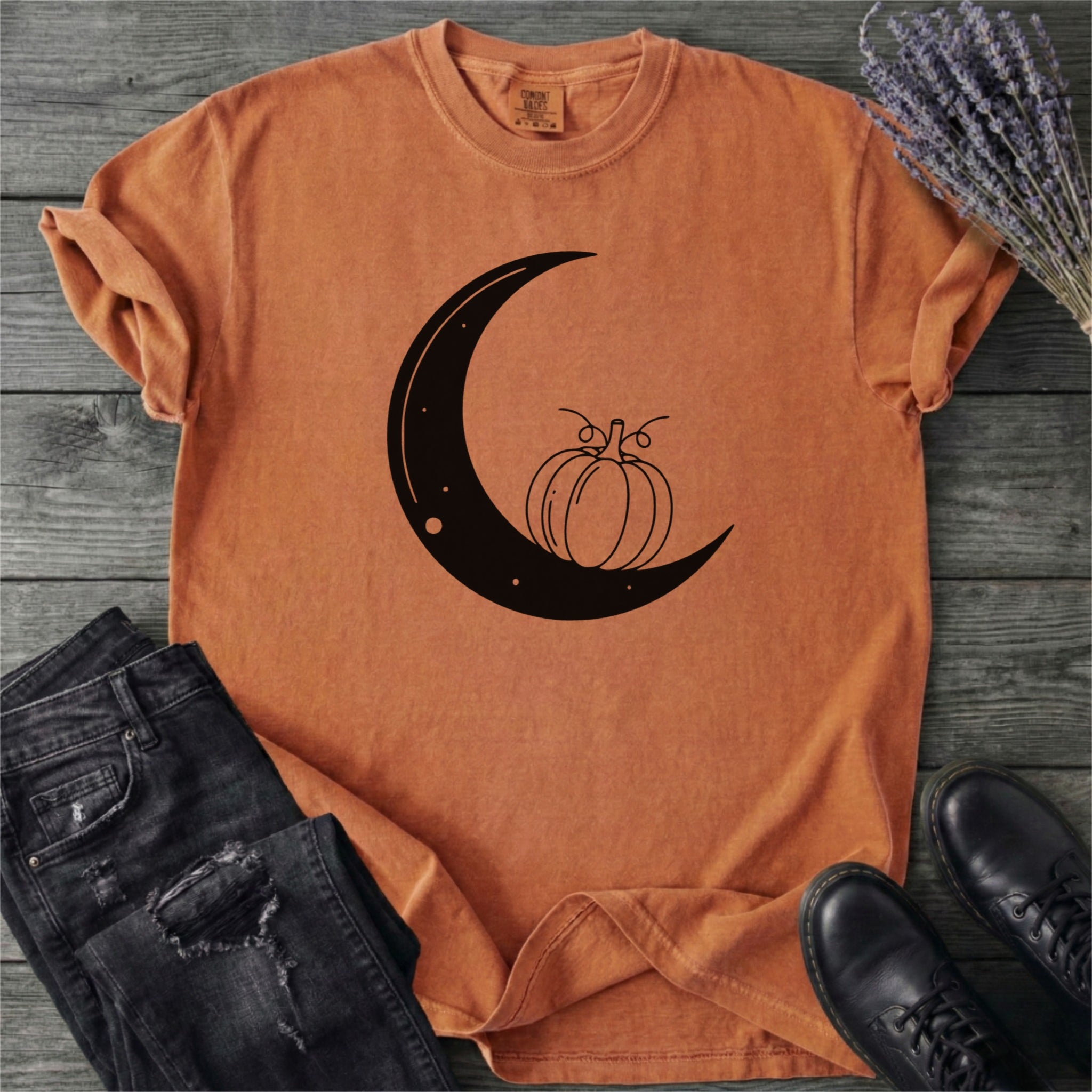 Moon And Pumpkin T-Shirt