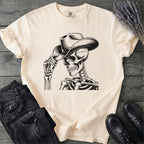 Cowboy Hat Skeleton Western T-Shirt