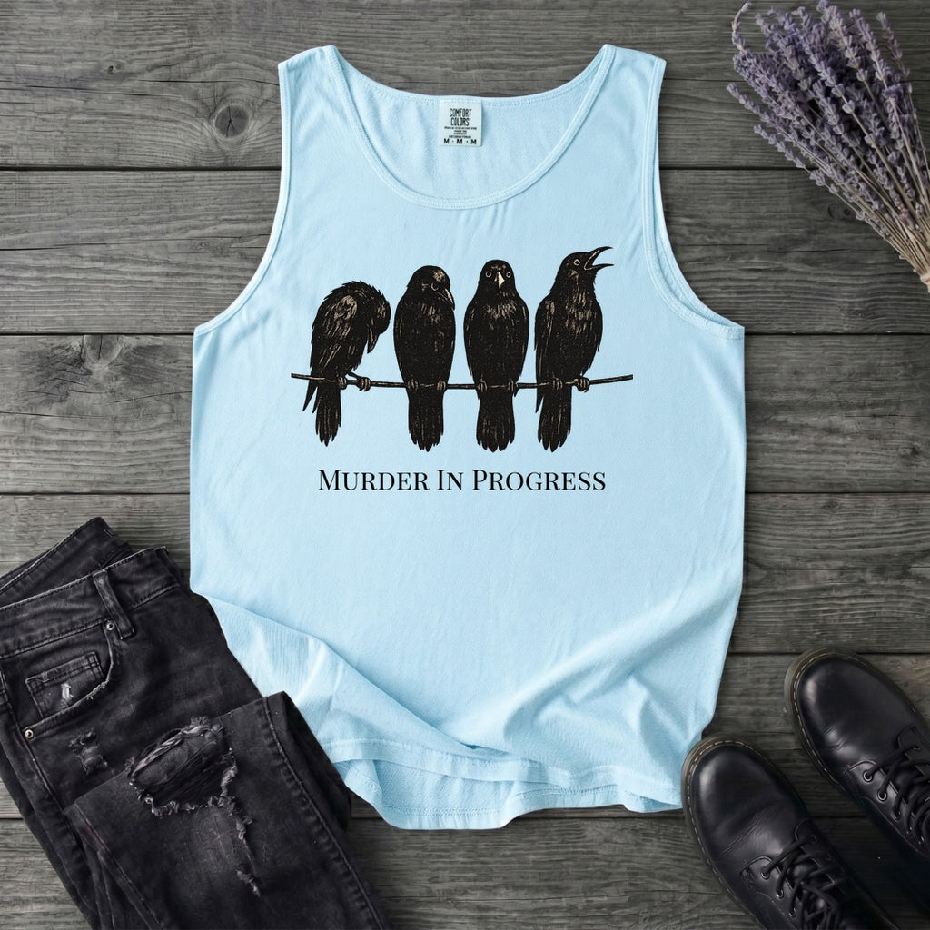 Murder In Progress Crows Tank Top