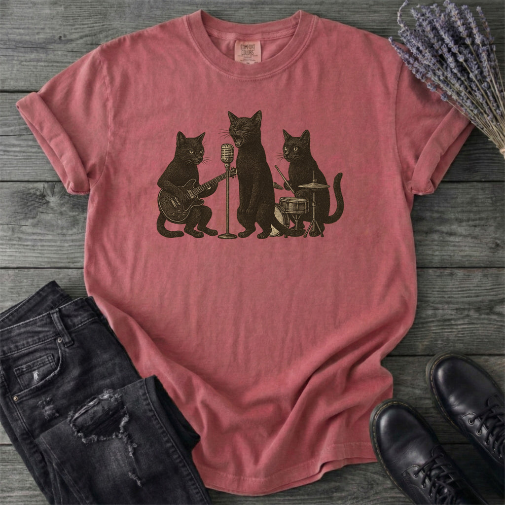 Cat Band T-Shirt