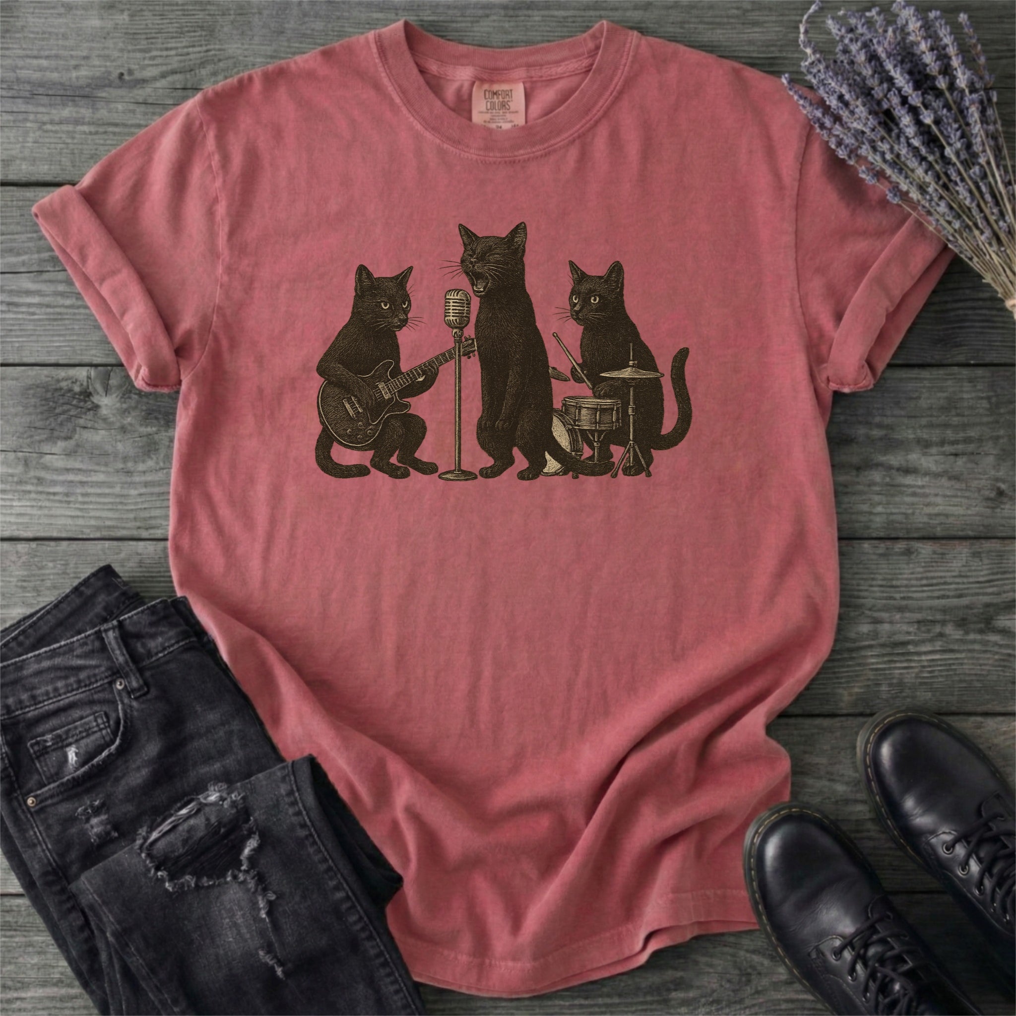 Cat Band T-Shirt