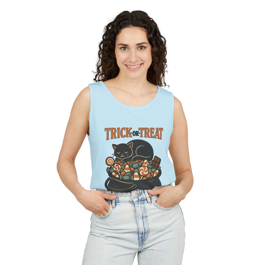 Trick Or Treat Candy Cauldron Tank Top