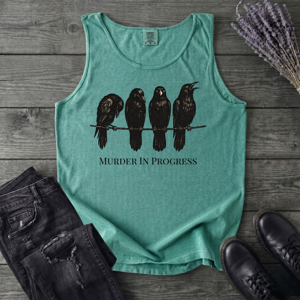 Murder In Progress Crows Tank Top