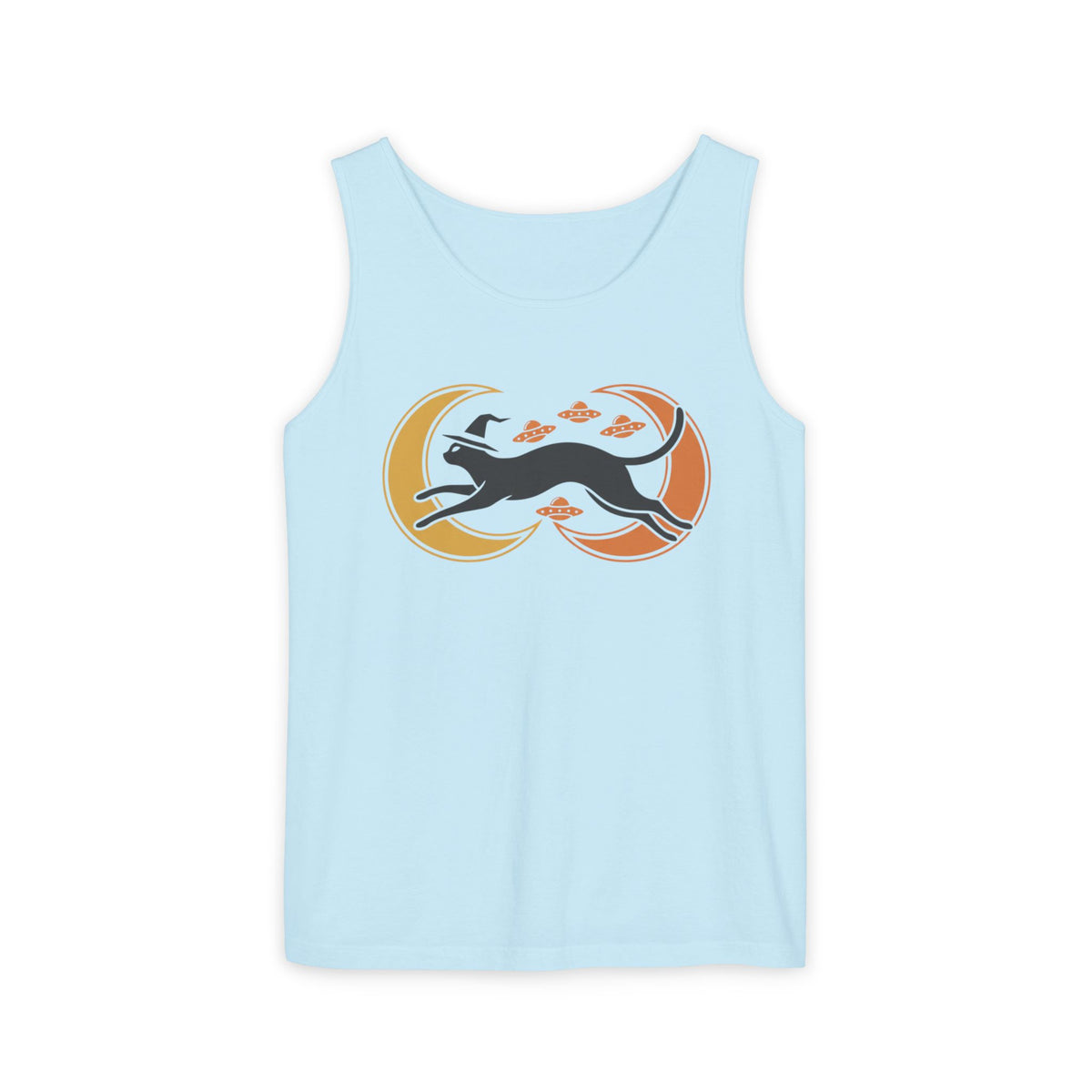 Witch Cat Celestial Ufo Tank Top