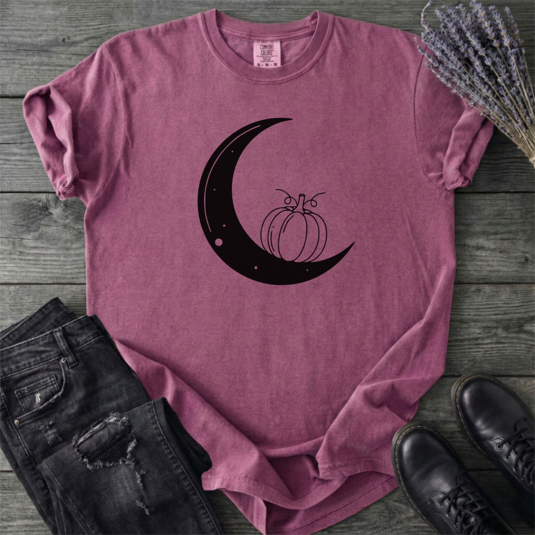 Moon And Pumpkin T-Shirt