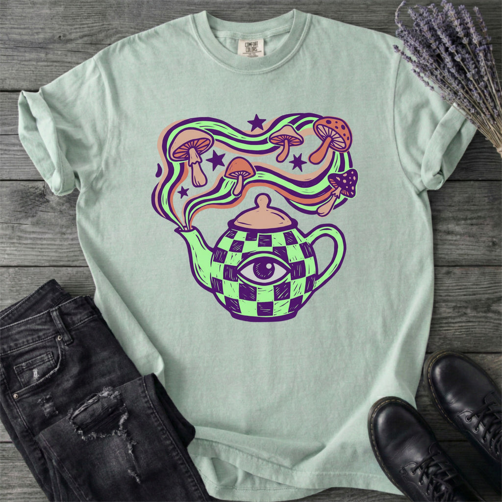 Psychedelic Teapot Mushrooms T-Shirt