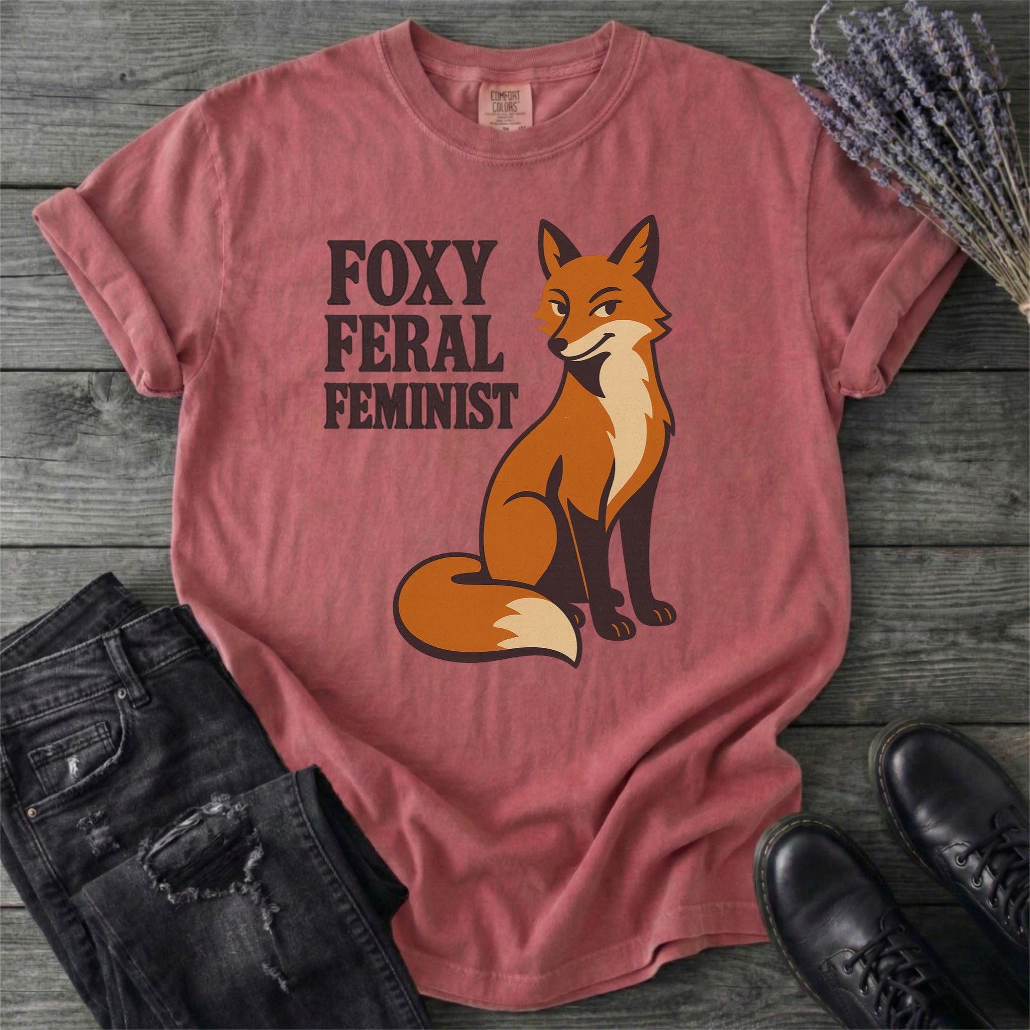 Foxy Feral Feminist T-Shirt