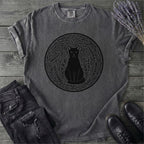Garden Cat Linocut T-Shirt