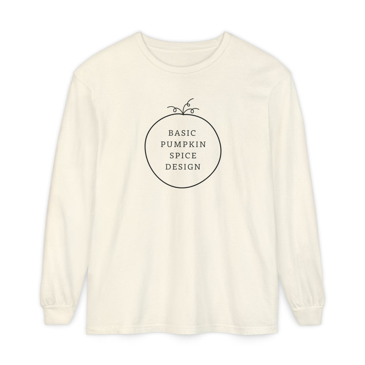Basic Pumpkin Spice Design Long Sleeve T-Shirt