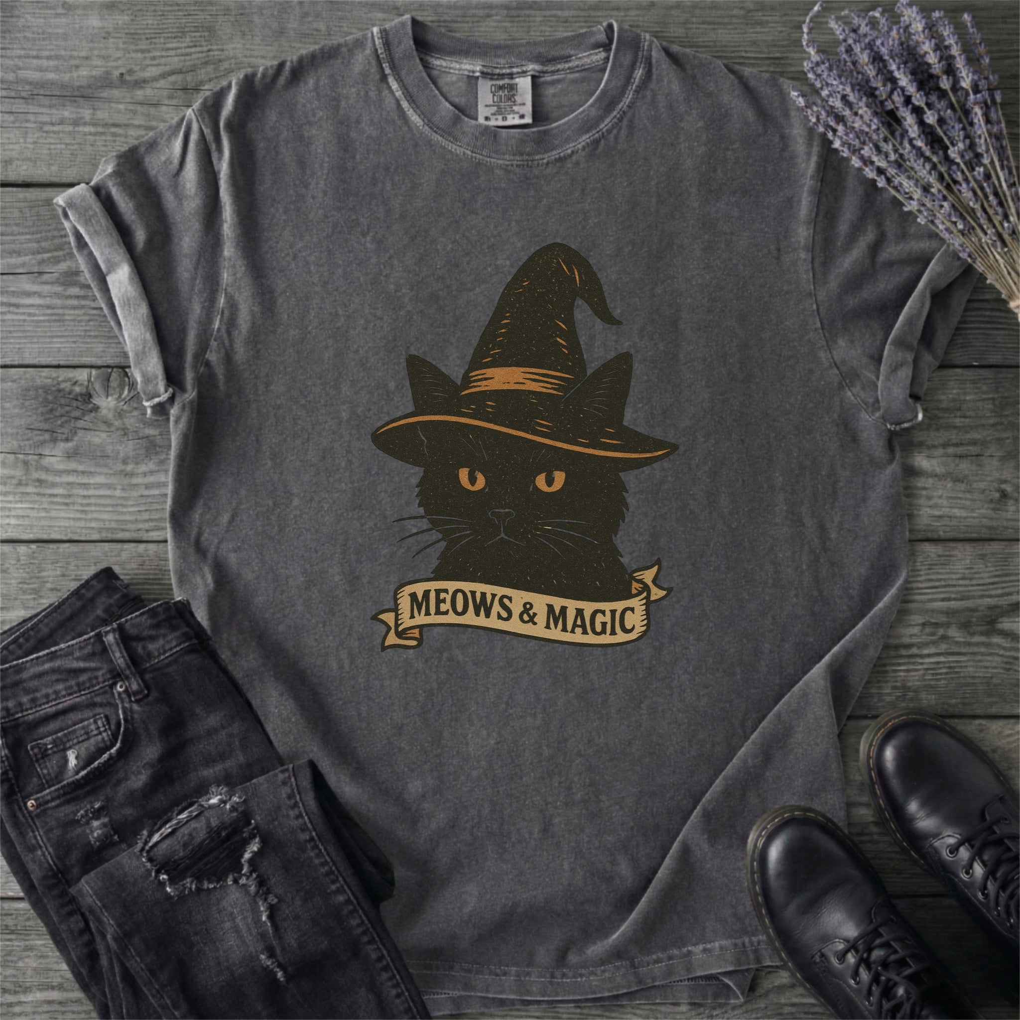 Witchy Cat Magic T-Shirt