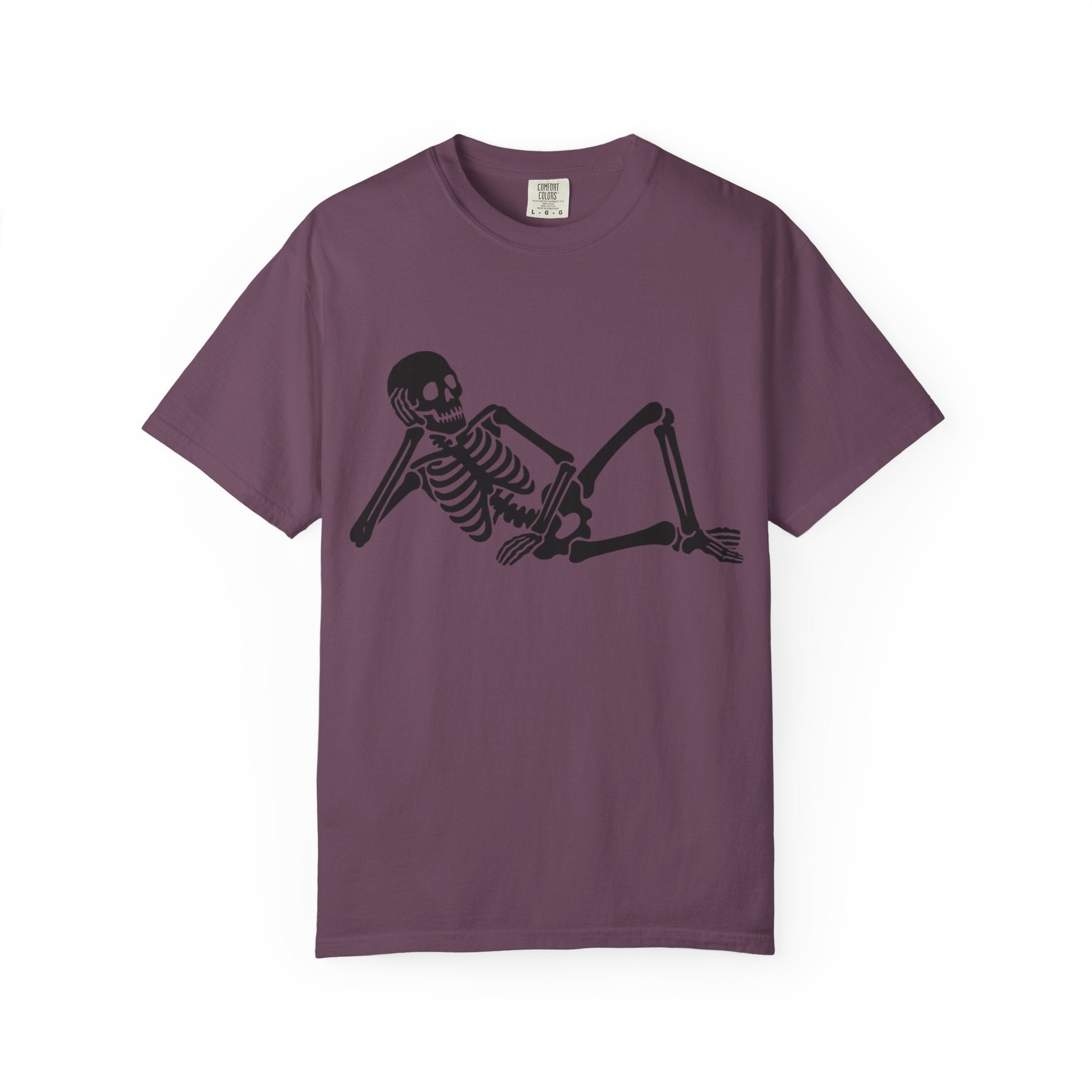 Lounging Skeleton Gothic T-Shirt