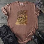 Skull Checker Grunge T-Shirt