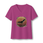 fade out grunge bat V-Neck T-Shirt