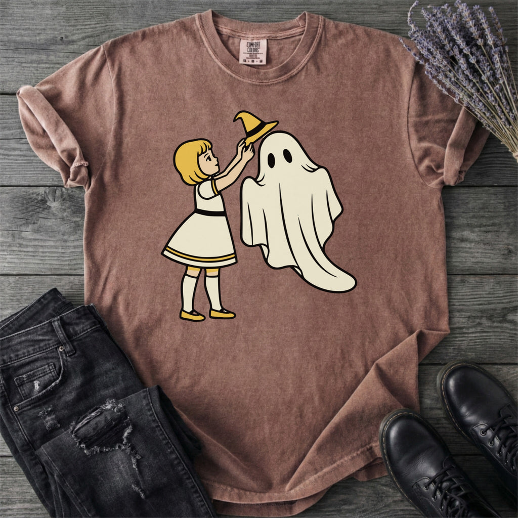 Retro Storybook Ghost Which Hat T-Shirt