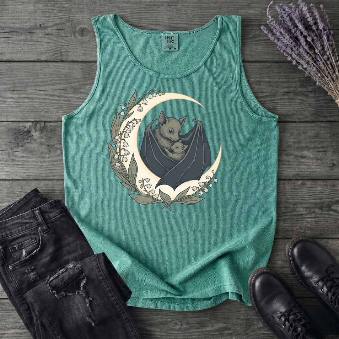 Mom And Baby Bat Tank Top