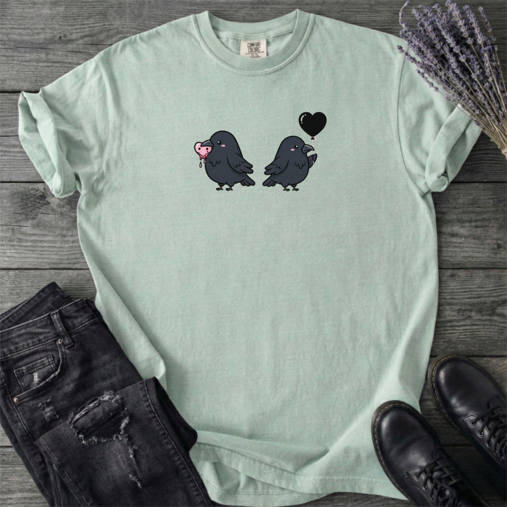 Cute Crow Valentine T-Shirt