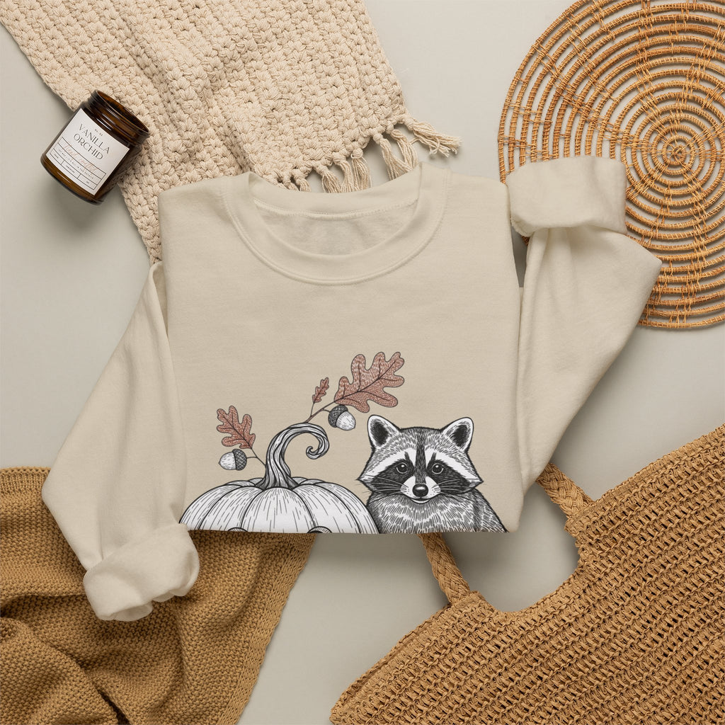 Raccoon And Pumpkin Sweatshirt